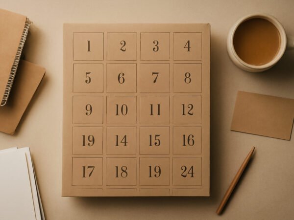 Adventskalender Gutscheine Vorlage — 10 Punkte zum Abhaken