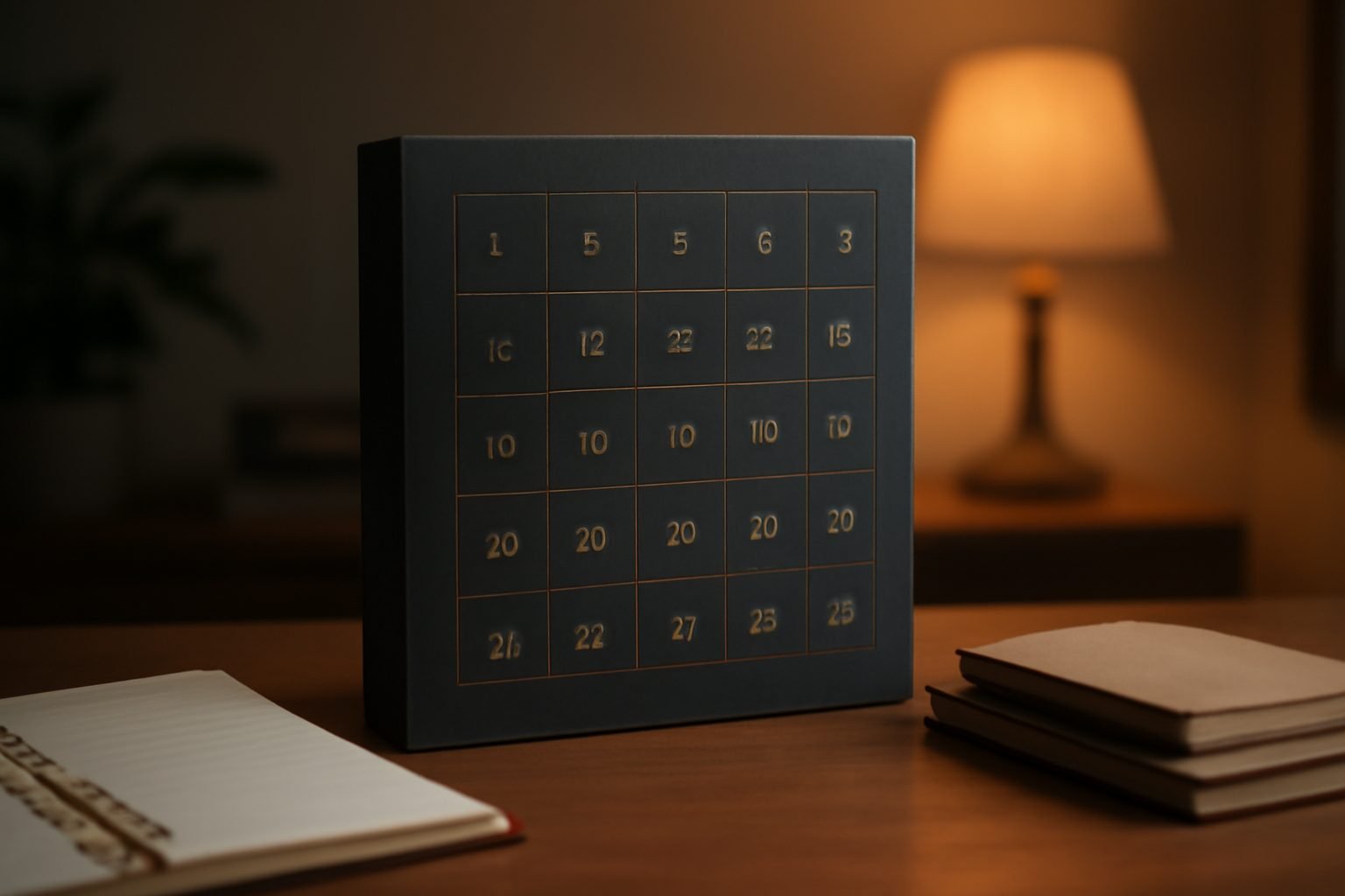 Adventskalender Zahlen Vorlage: die Checkliste zum Abhaken
