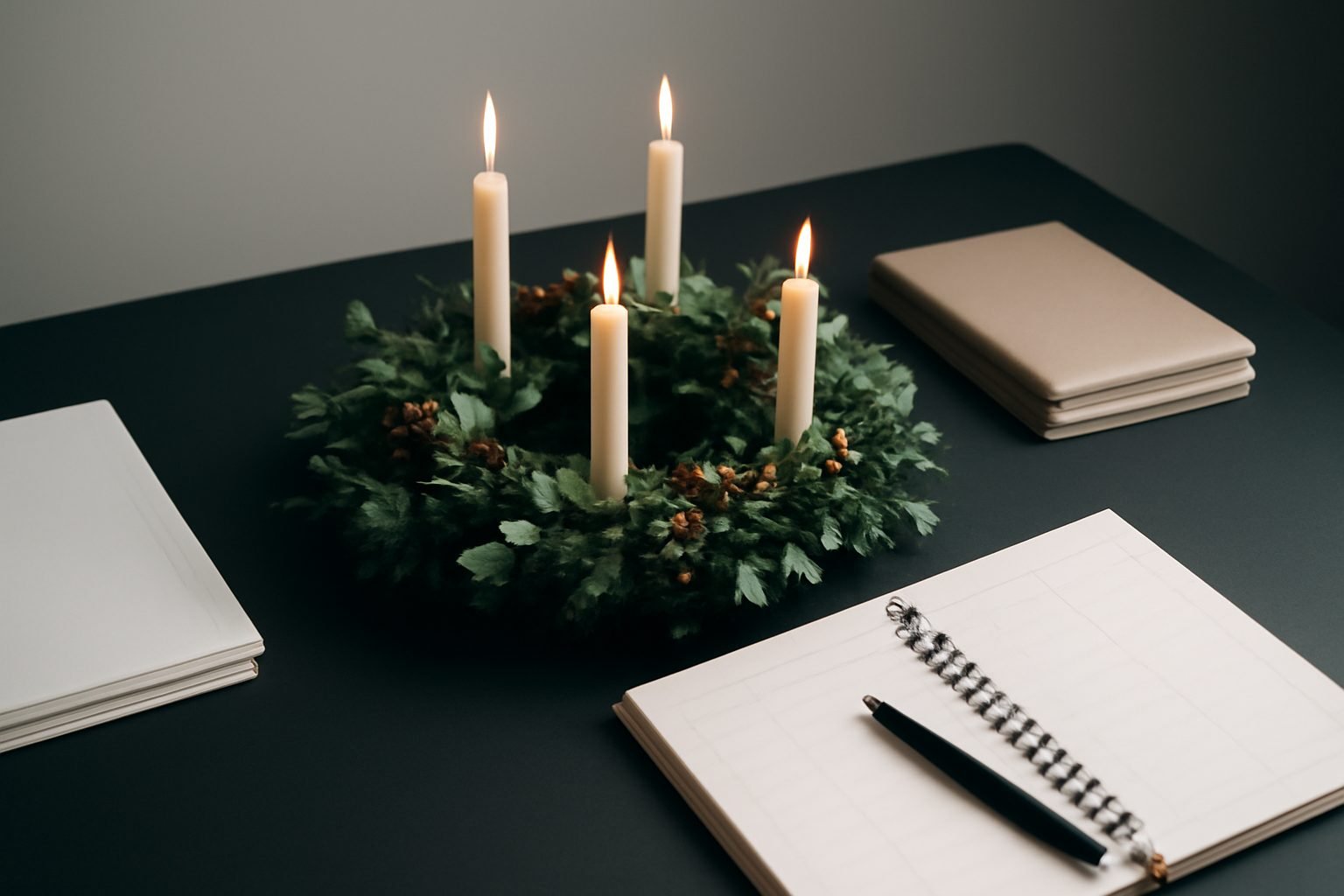 Adventskranz Ideen Landhaus Vorlage — 9 Punkte zum Abhaken