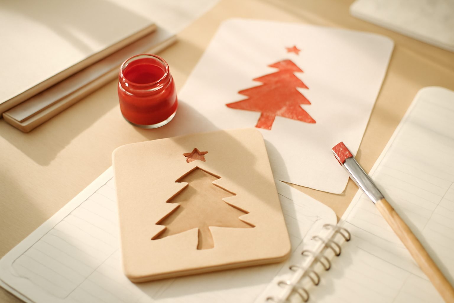 DIY Weihnachten basteln Schablone — so geht es richtig