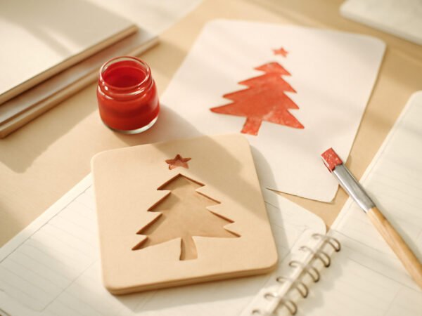 DIY Weihnachten basteln Schablone — so geht es richtig