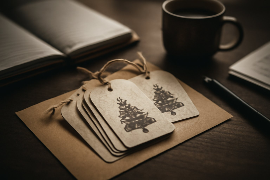 Geschenkanhänger Weihnachten zum Ausdrucken