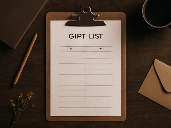 Geschenkeliste Vorlage zum Ausdrucken