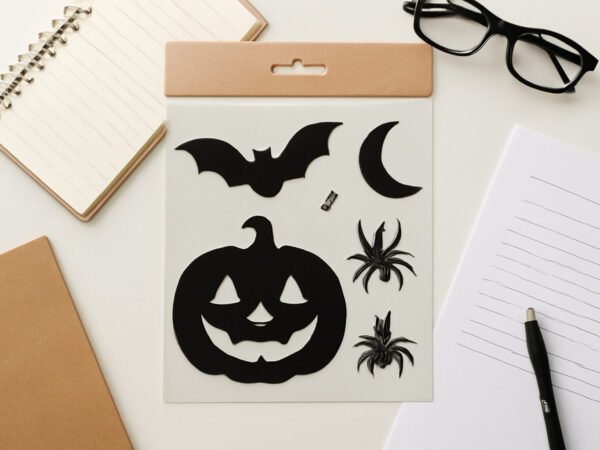 Gruselige Fensterbilder Halloween Vorlagen