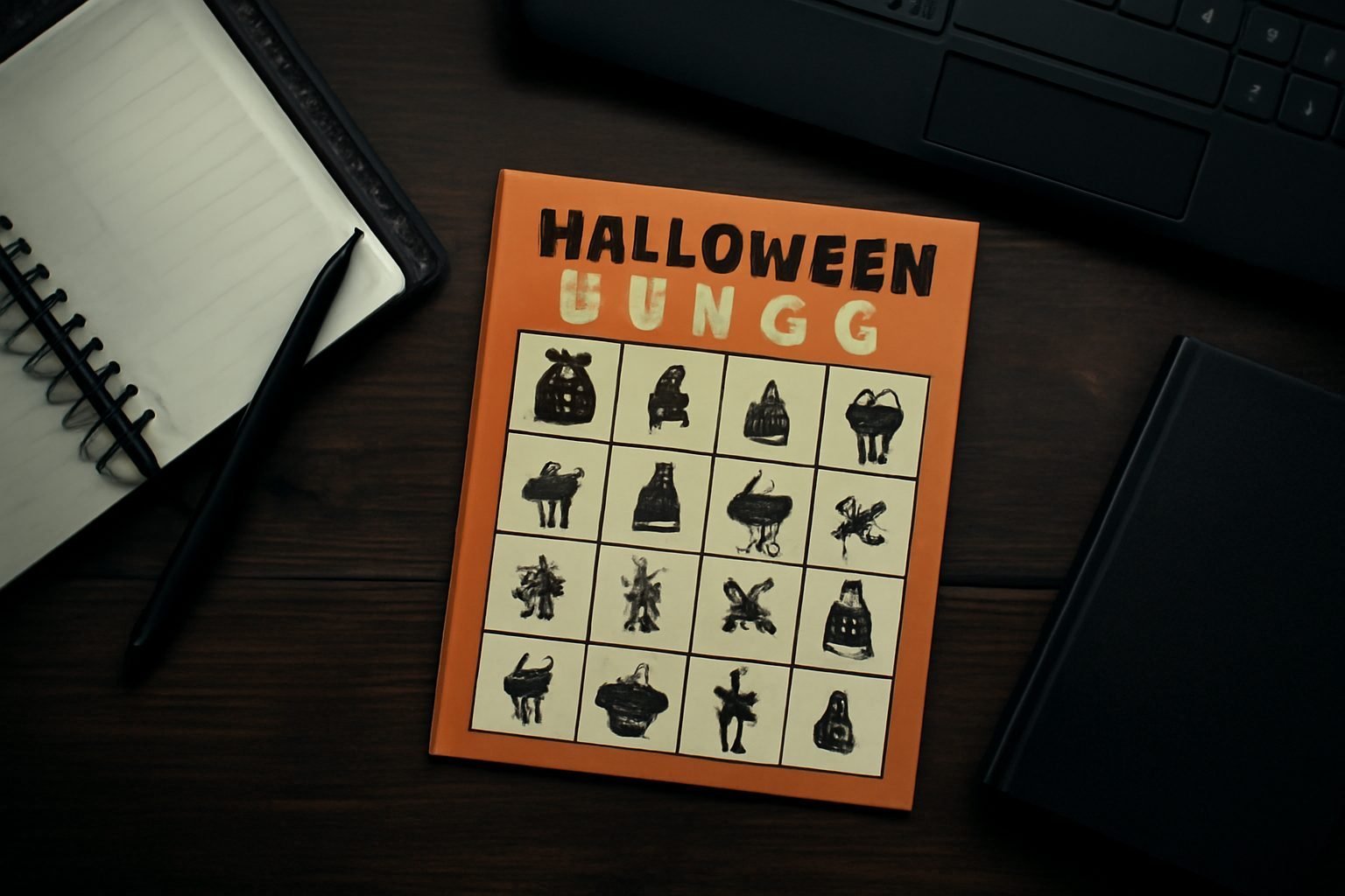 Halloween Bingo Vorlage kostenlos: Checkliste zum Ausdrucken