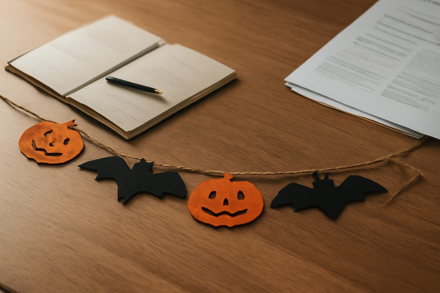 Halloween Girlande Vorlage: die Checkliste zum Abhaken
