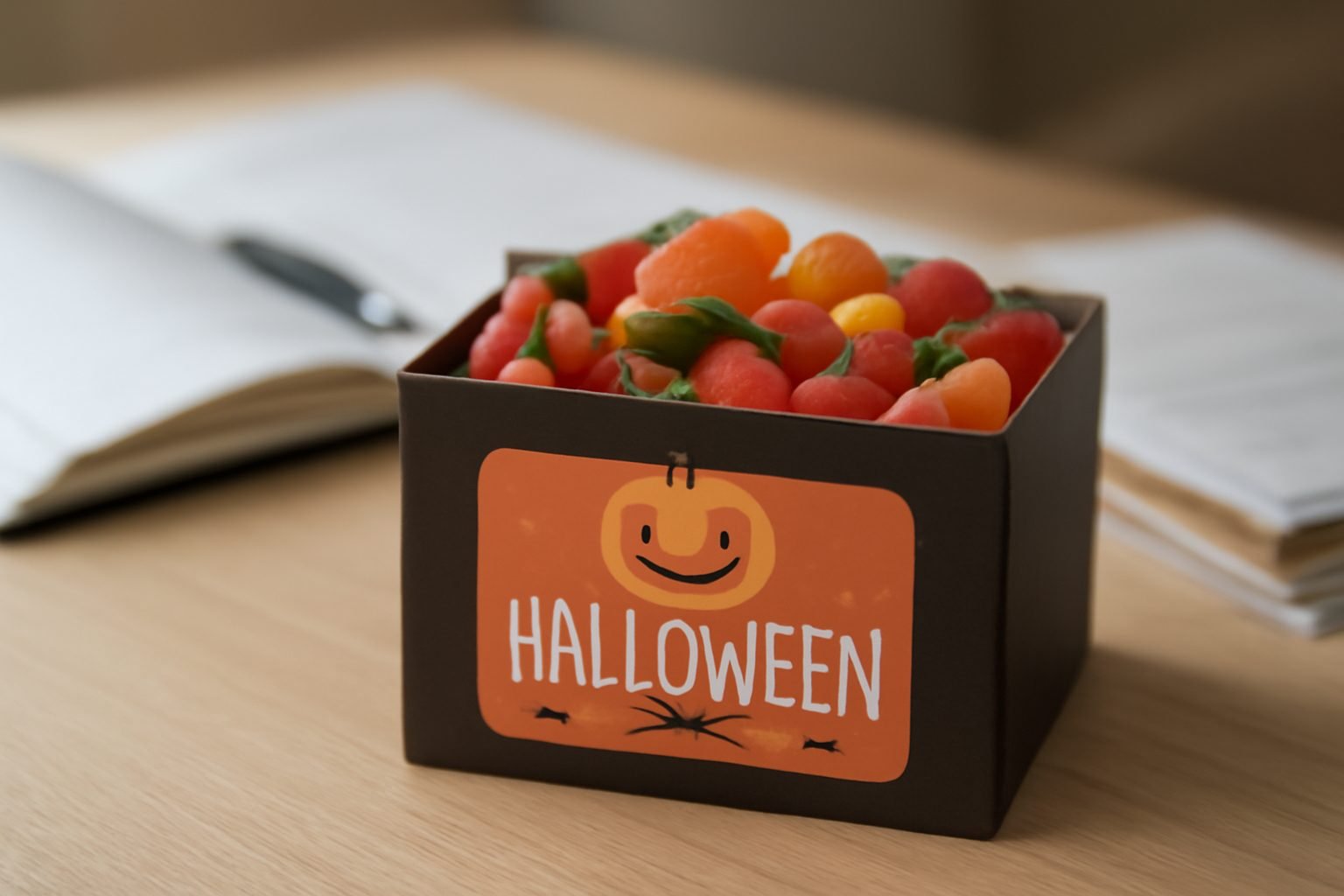Halloween Süßigkeiten Box Vorlage: Checkliste zum Ausdrucken