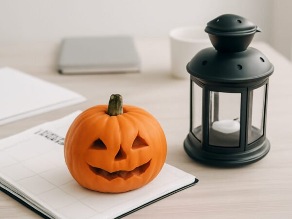 Halloween Wimpelkette Vorlage ausdrucken