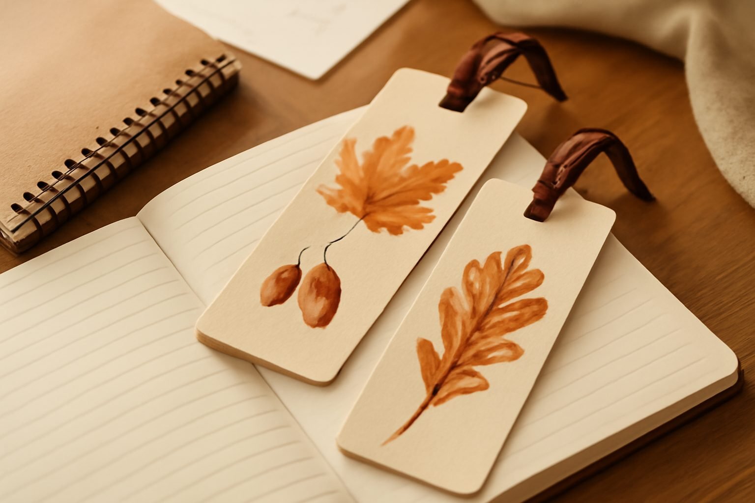 Herbst Lesezeichen zum Ausdrucken — 8 Punkte zum Abhaken