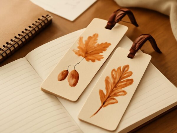 Herbst Lesezeichen zum Ausdrucken — 8 Punkte zum Abhaken