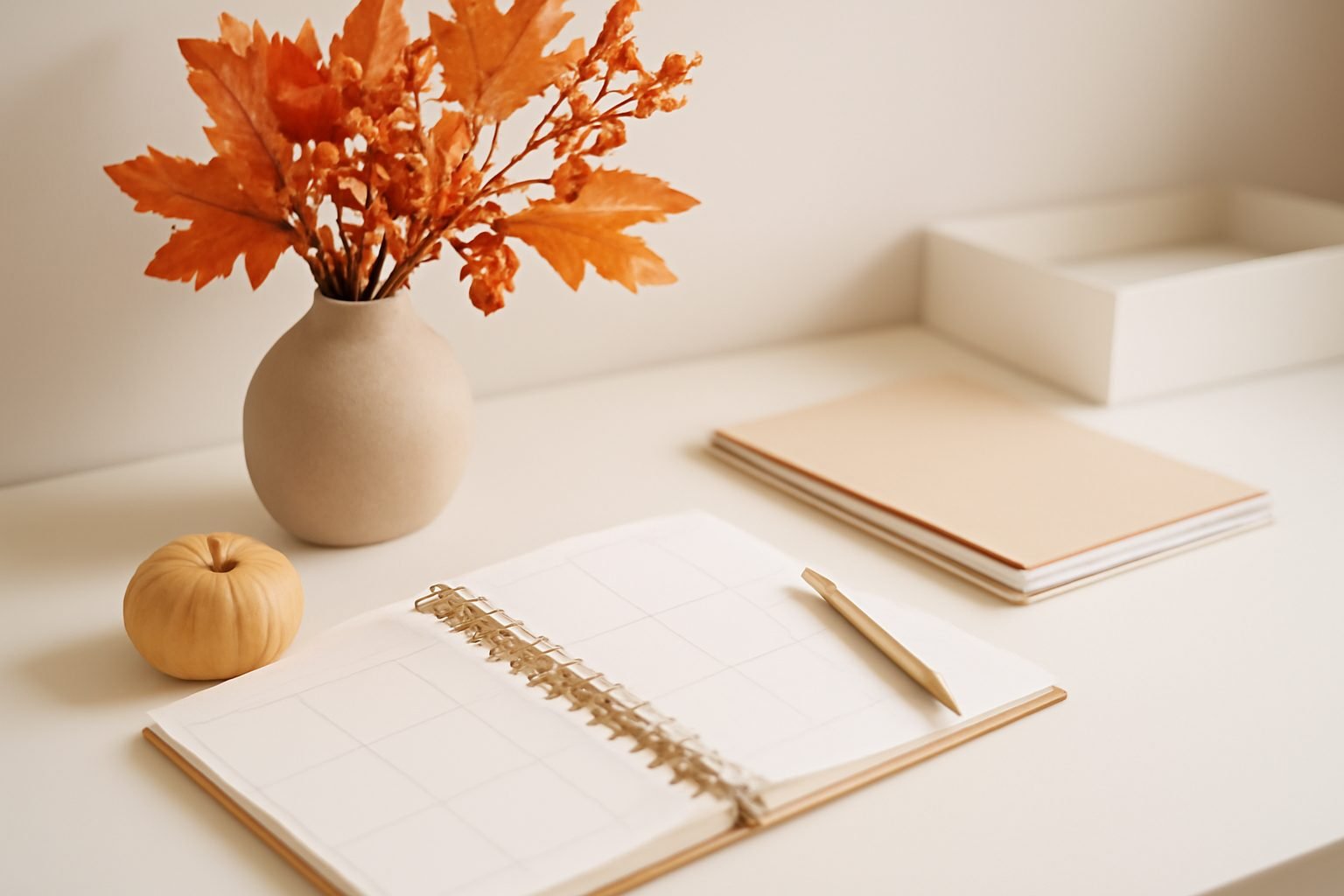 Herbstdeko basteln Naturmaterialien Vorlage in 6 Schritten