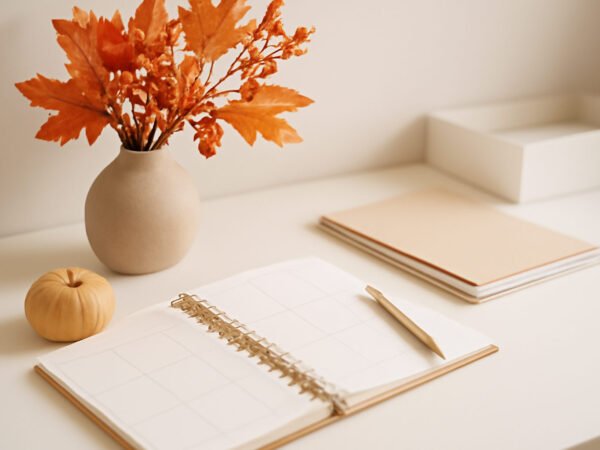 Herbstdeko basteln Naturmaterialien Vorlage in 6 Schritten