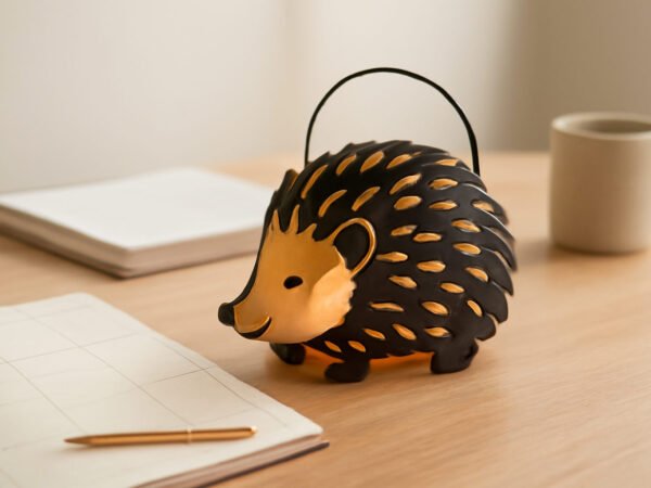 Igel Laterne Bastelvorlage zum Ausdrucken