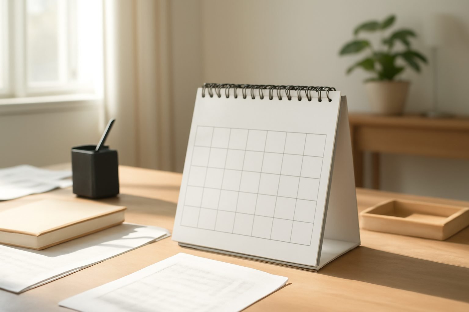 Kalender 2027 Vorlage zum Ausdrucken — 8 Punkte zum Abhaken