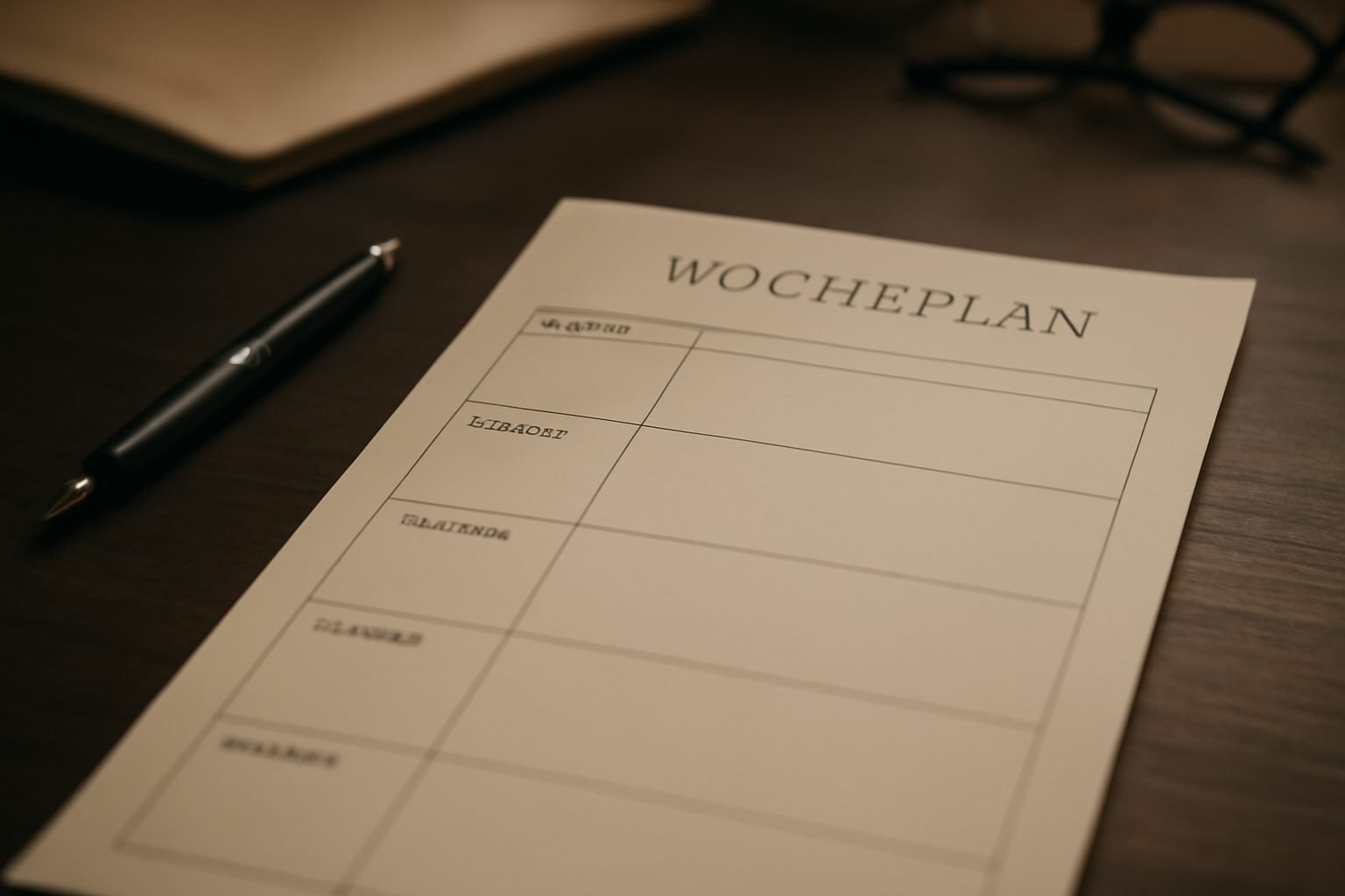 Wochenplan für die Schule: Vorlage zum Ausdrucken — Hero-Aufnahme