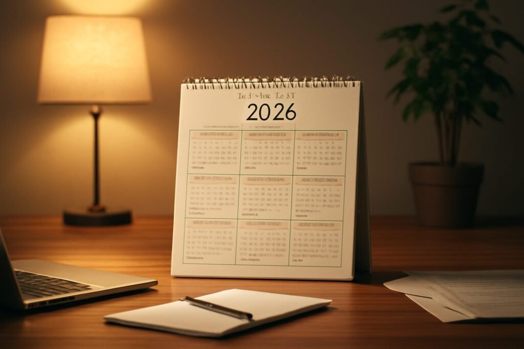 Familienkalender 2026: Vorlage zum Ausdrucken