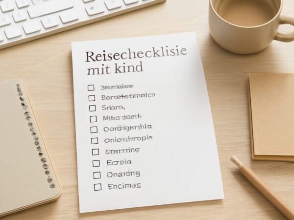 Reisecheckliste mit Kind: Vorlage zum Ausdrucken