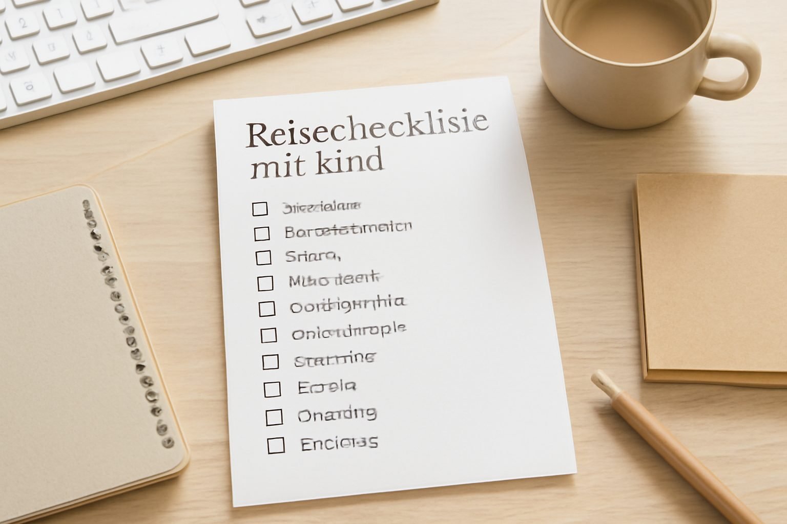 Reisecheckliste mit Kind: Vorlage zum Ausdrucken — Hero-Aufnahme