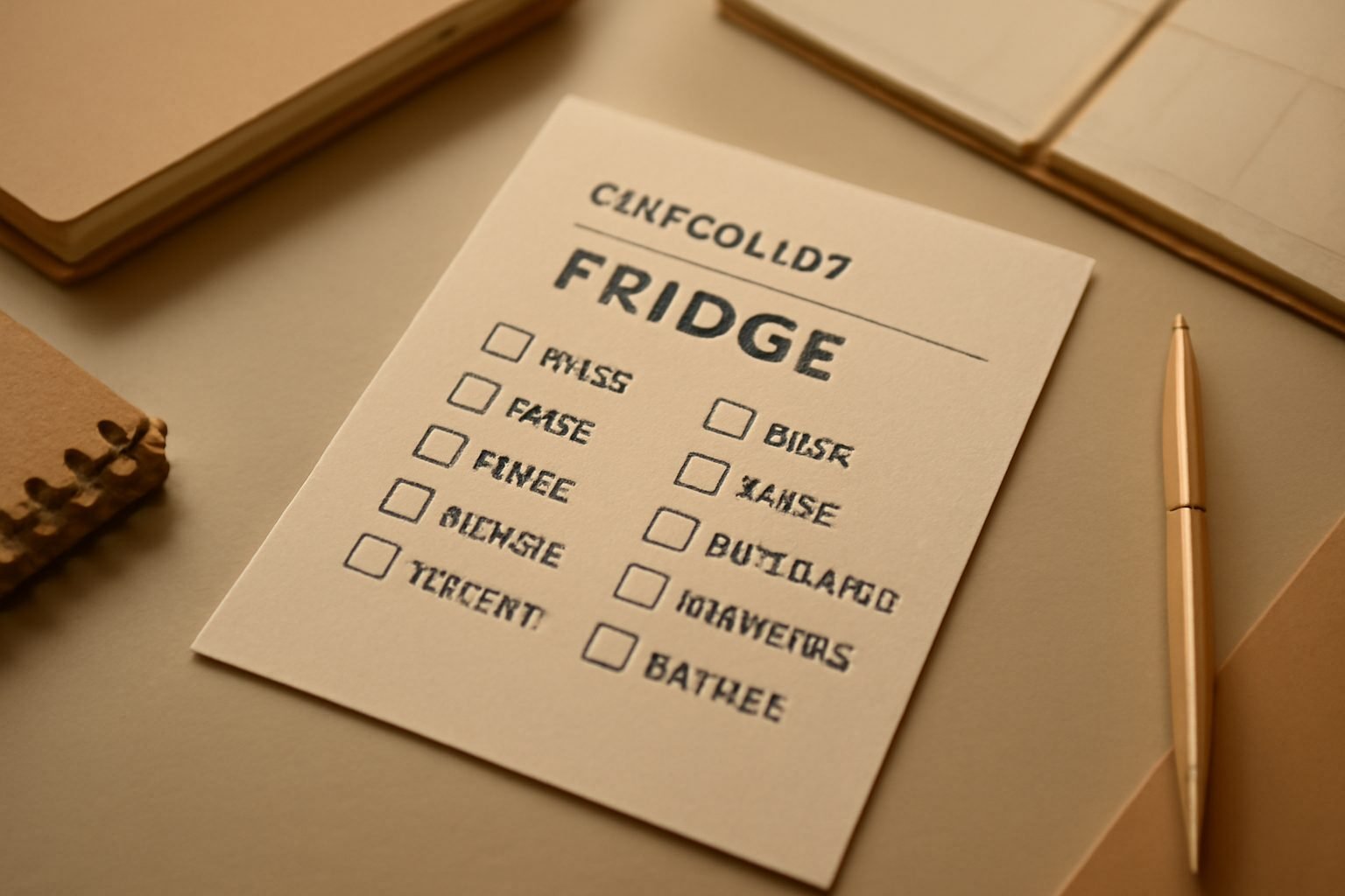 Kühlschrank-Checkliste zum Ausdrucken — Hero-Aufnahme