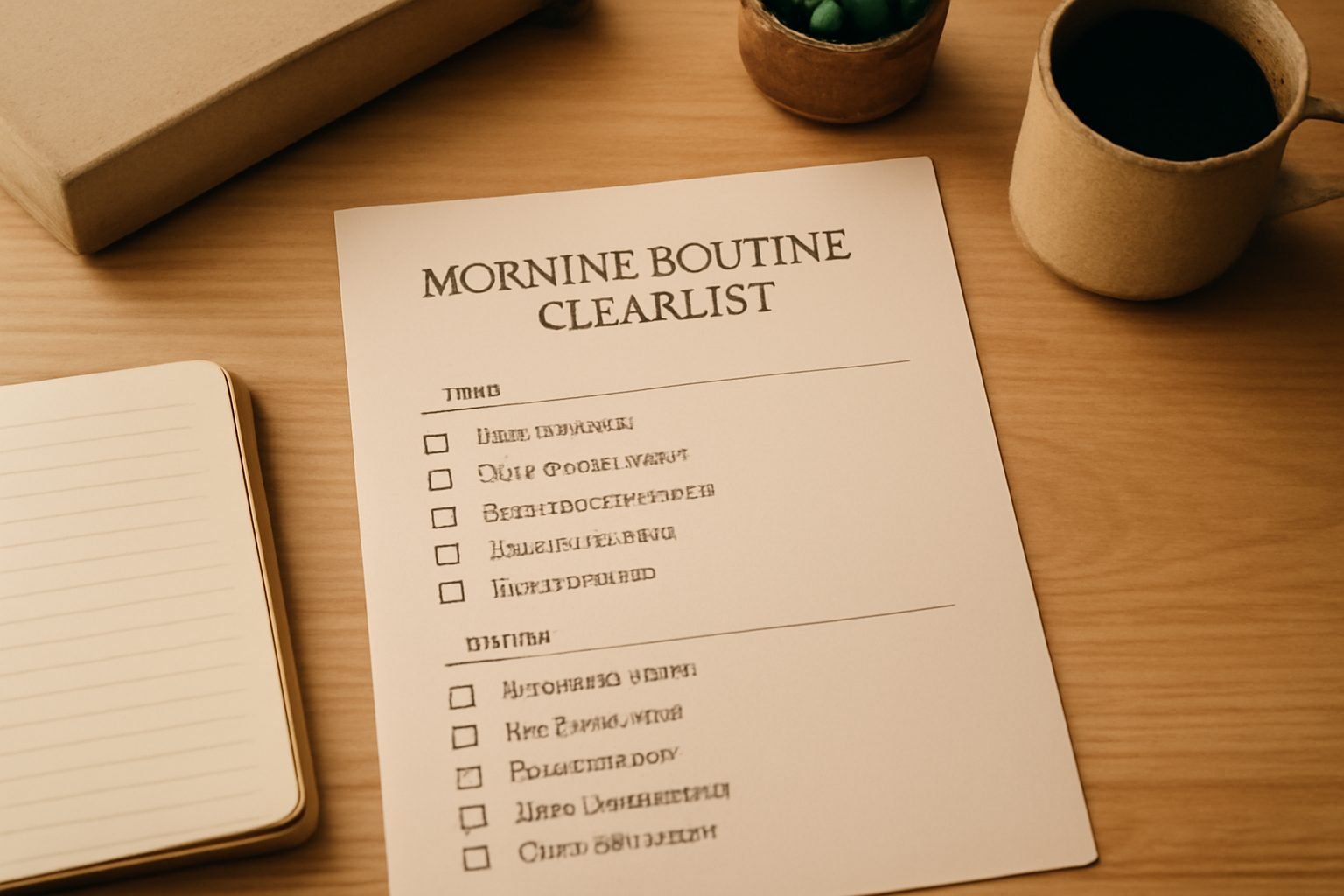 Morgenroutine-Checkliste zum Ausdrucken (Kinder & Erwachsene) — Hero-Aufnahme
