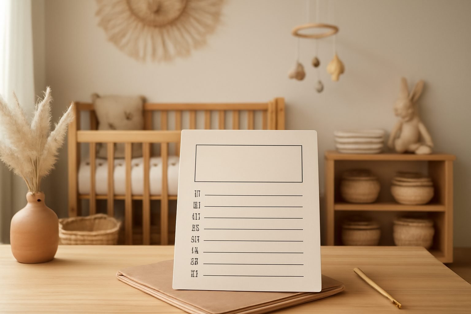 Babyerstausstattung-Checkliste PDF zum Ausdrucken — Hero-Aufnahme