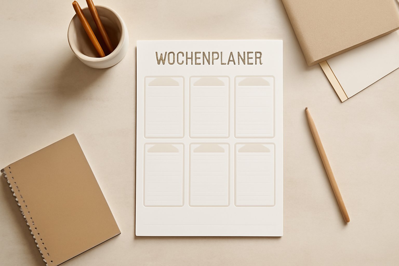 Wochenplaner für Kinder zum Ausdrucken — Hero-Aufnahme