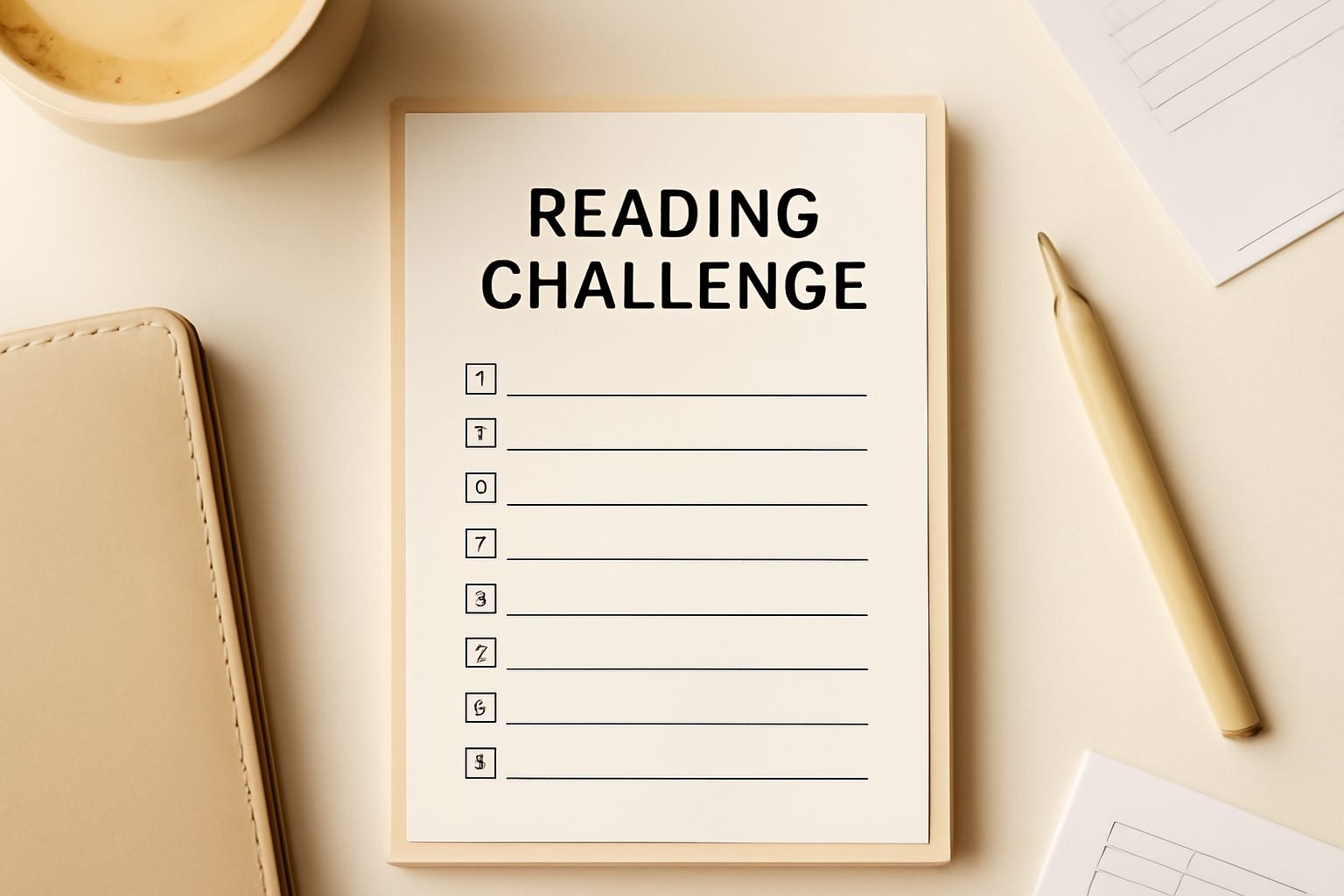 Lese Challenge 2027 Vorlage: Checkliste zum Ausdrucken