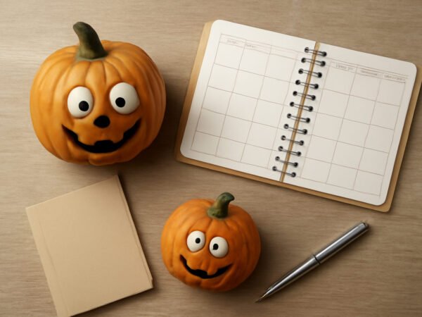 Lustige Kürbisse Bilder: Checkliste zum Ausdrucken