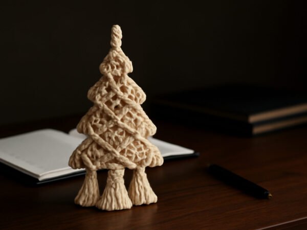 Makramee Weihnachtsbaum Anleitung Vorlage ohne Vorkenntnisse