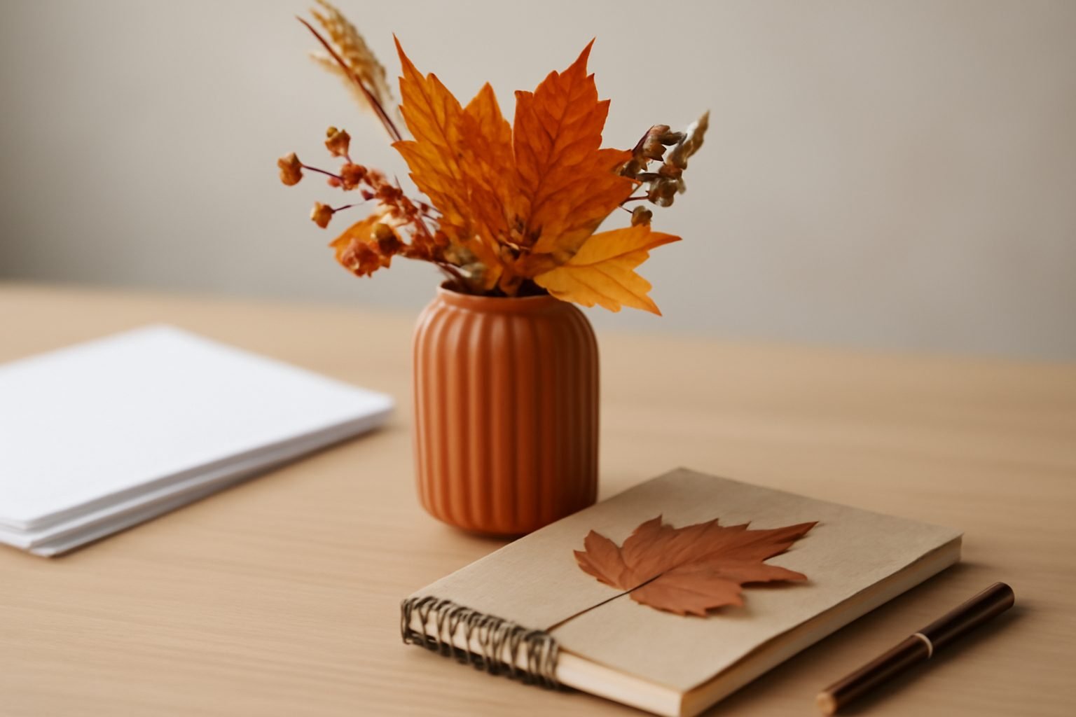 Moderne Herbstdeko Schablone — 12 Punkte zum Abhaken