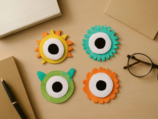 Monster Augen Vorlage zum Ausdrucken — 11 Punkte zum Abhaken