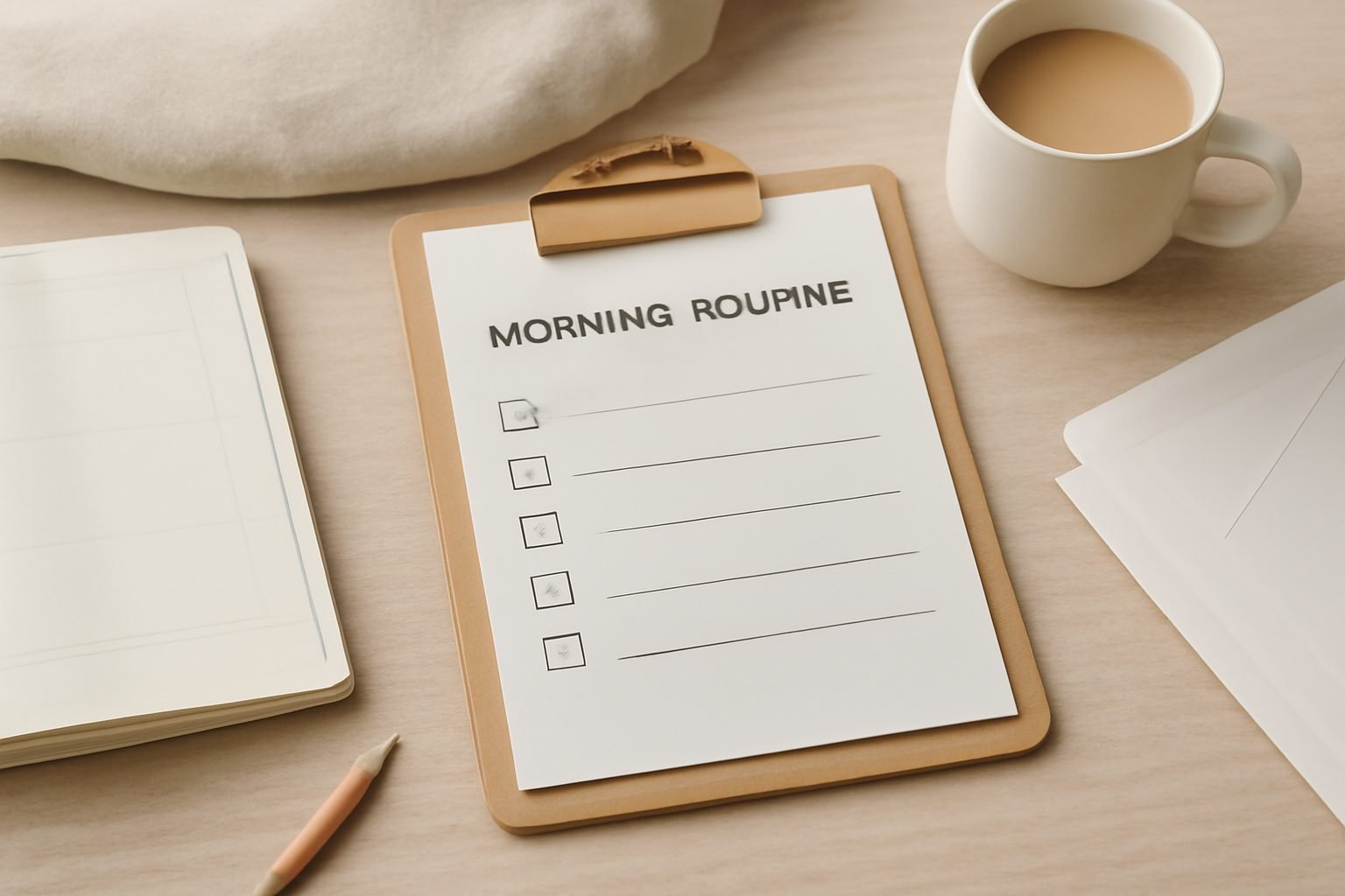 Morgenroutine Checkliste zum Ausdrucken