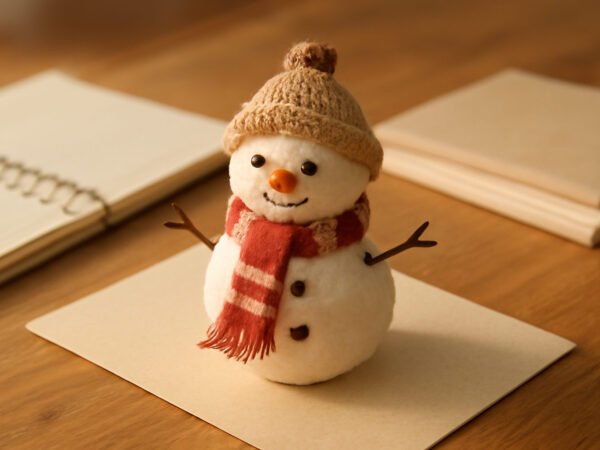 Schneemann Bastelvorlage zum Ausdrucken