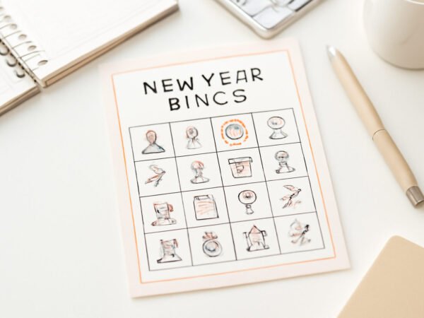 Silvester Bingo Vorlage zum Ausdrucken