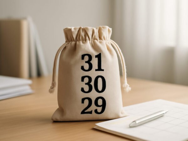 Silvester Countdown Tüten Vorlage — 10 Punkte zum Abhaken