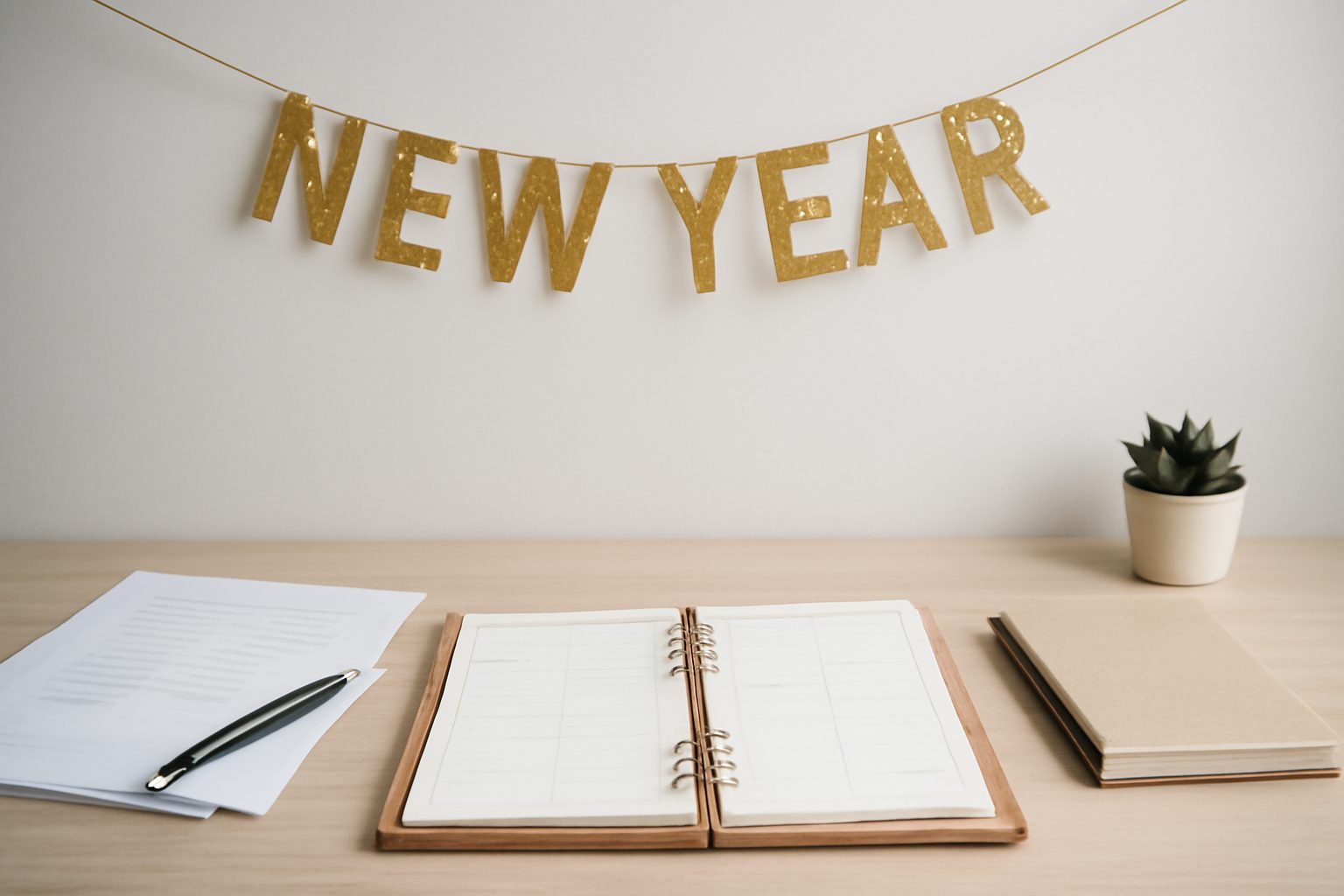 Silvester Girlande Vorlage zum Ausdrucken