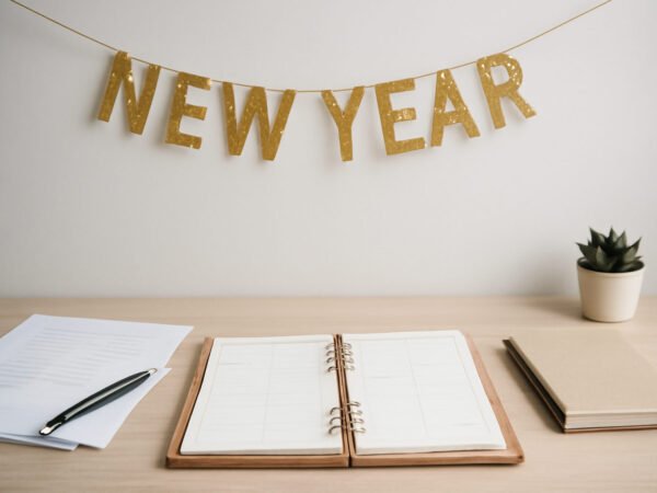 Silvester Girlande Vorlage zum Ausdrucken