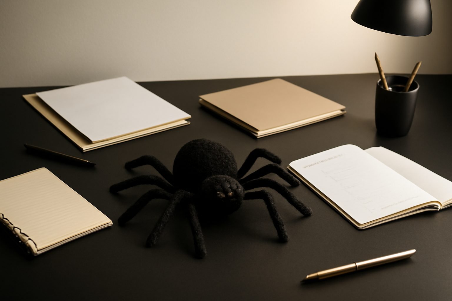 Spinne Bastelvorlage Kinder kostenlos — 8 Punkte zum Abhaken