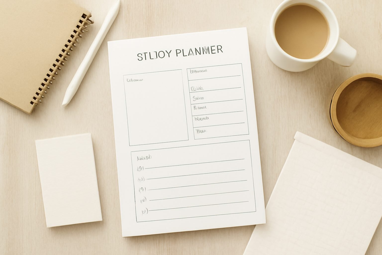 Studienplaner Vorlage zum Ausdrucken — 9 Punkte zum Abhaken