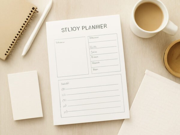 Studienplaner Vorlage zum Ausdrucken — 9 Punkte zum Abhaken
