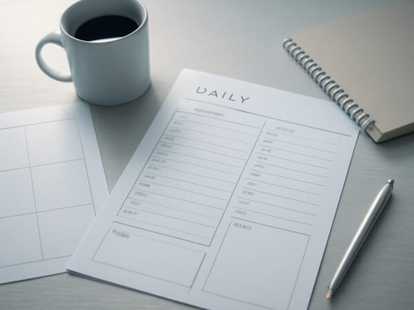 Tagesplaner zum Ausdrucken: kostenlose Vorlage, PDF