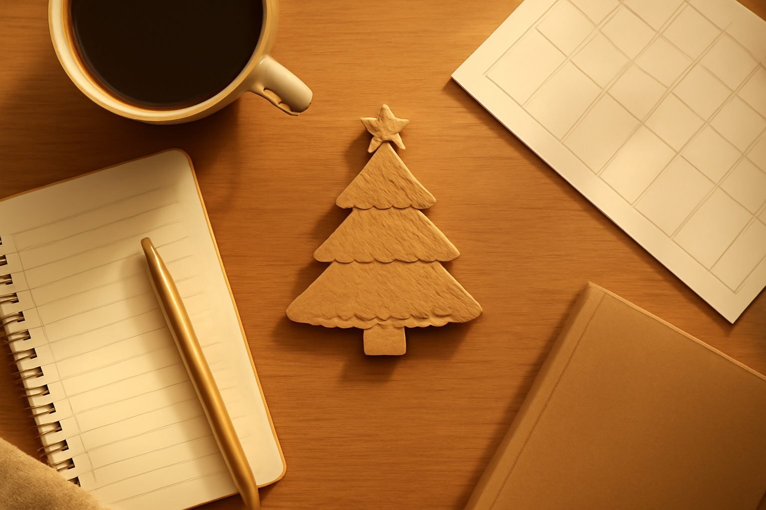 Tannenbaum Schablone zum Ausdrucken — 10 Punkte zum Abhaken