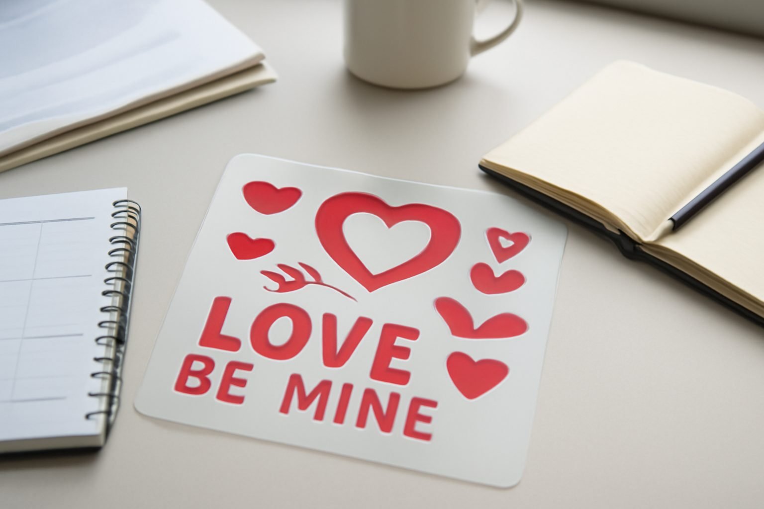 Valentinstag basteln Schablone — der Weg zum Ergebnis