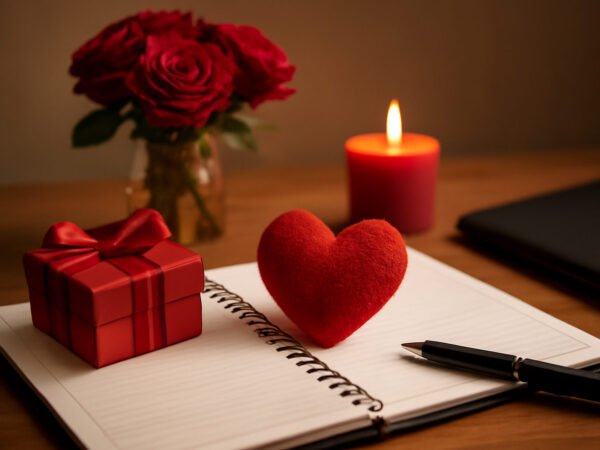 Valentinstag Dekoration Vorlage: Checkliste zum Ausdrucken