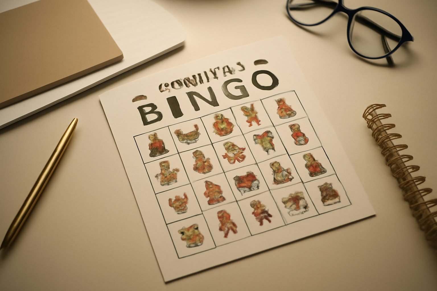 Weihnachtsbingo zum Ausdrucken kostenlos