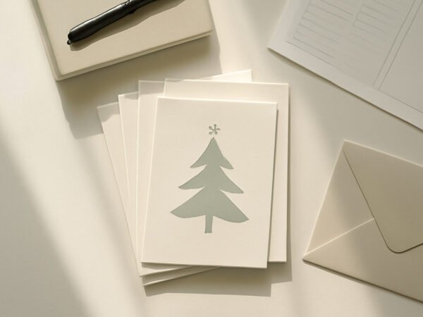 Weihnachtskarten Vorlage — 8 Punkte zum Abhaken