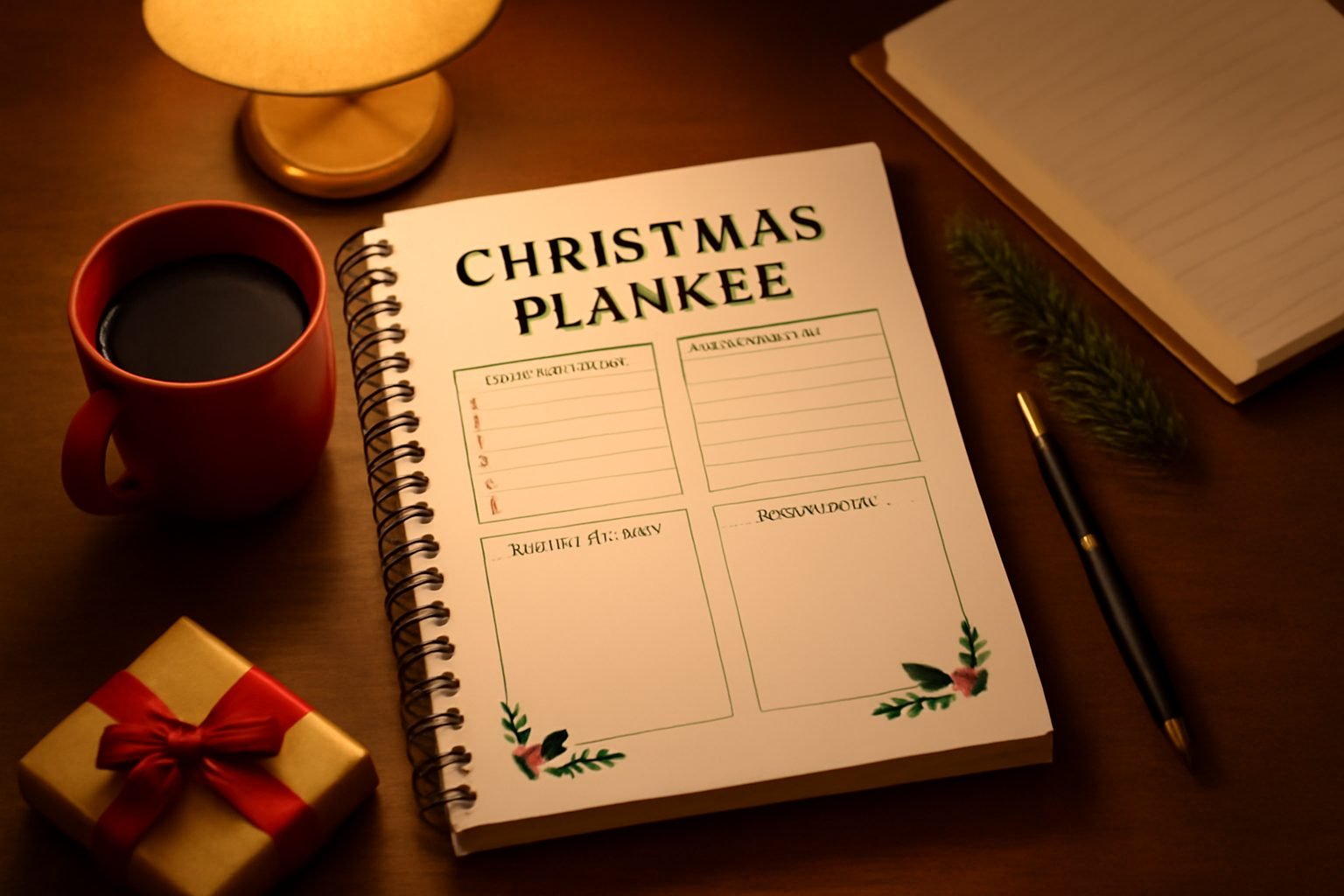 Weihnachtsplaner zum Ausdrucken kostenlos