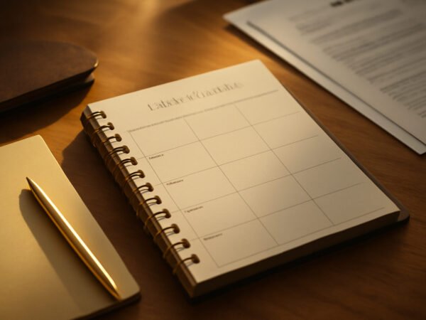 Wochenplaner mit Uhrzeit: Checkliste zum Ausdrucken