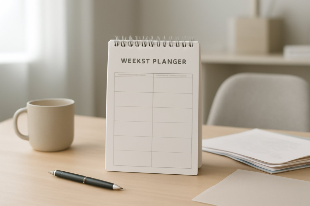 Wochenplaner mit Uhrzeit zum Ausdrucken (kostenlos)