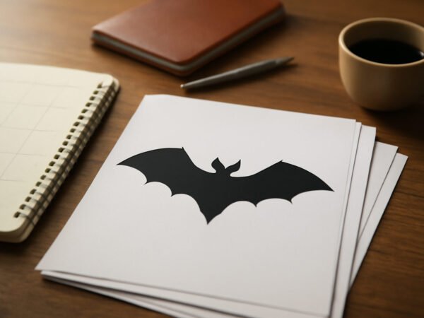 4 Fledermaus Vorlage zum Ausdrucken